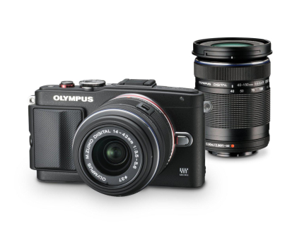 Aparat Olympus E-PL6 Black + 14-42 II R+40-150